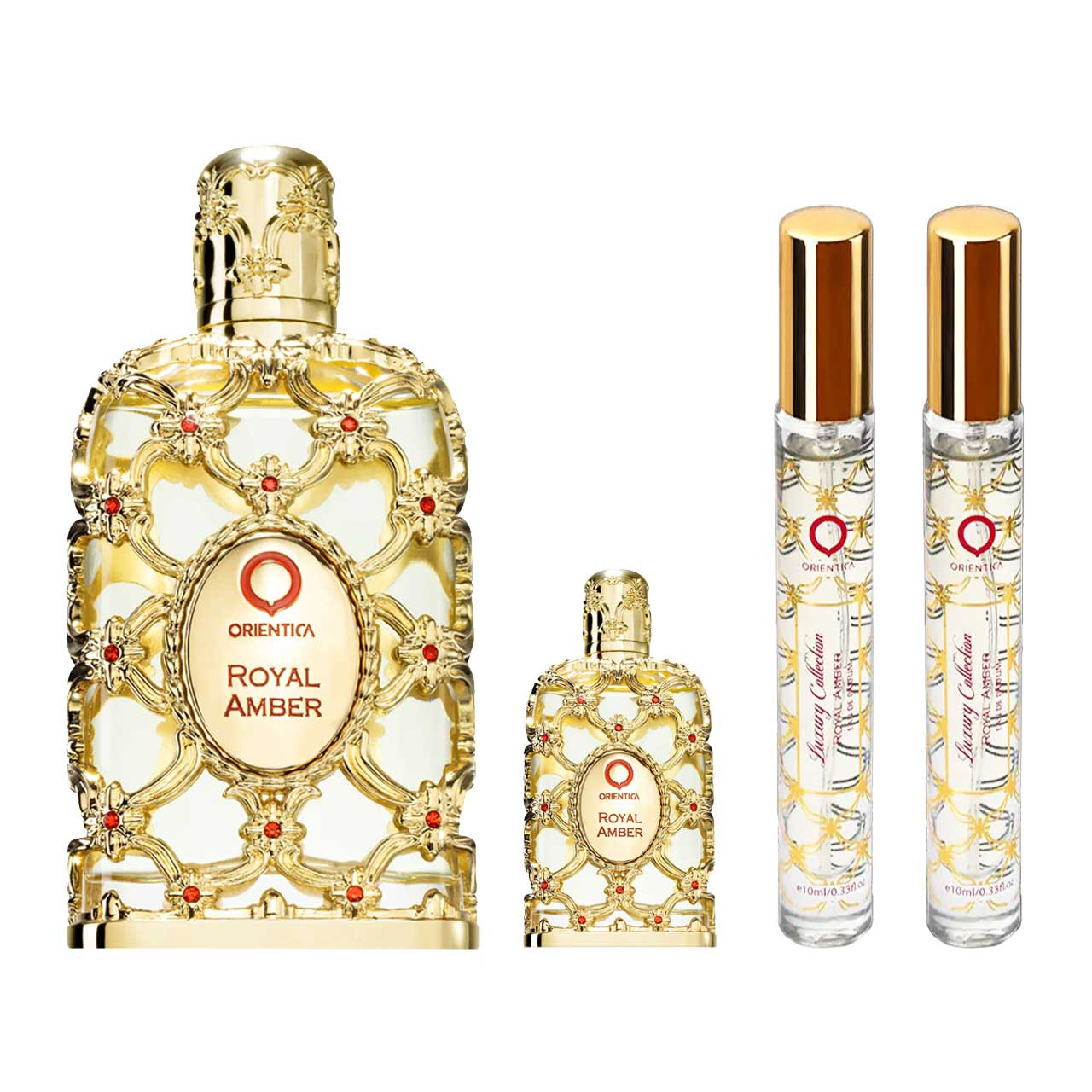 SET ROYAL AMBER 4 PCS